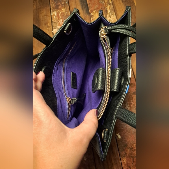 Ela Mini Tote Striped Black bag - Picture 4 of 5